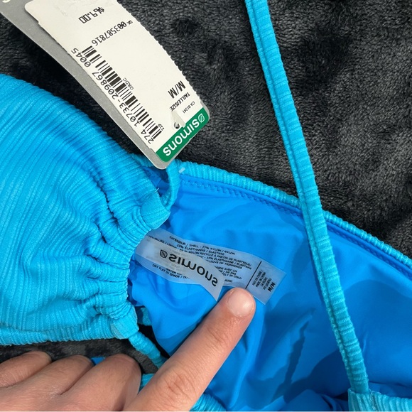 BNWT Simons blue one piece swimsuit - Picture 3 of 4